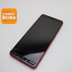 新品同様 A001KC Y!mobile かんたんスマホ2 レッド スマホ 白ロム 中古 あすつく 土日祝発送OK SIMロック解除済み