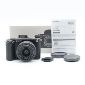 SONY ソニー VLOGCAM ZV-E1L B ズームレンズキット ブラック フルサイズ ミラーレス一眼 AI AF 4K/120p動画対応 手ブレ補正 Vlog・動画撮影向け【中古】