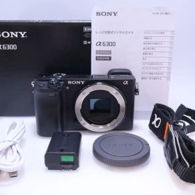 【美品】SONY α6300 ボディ ブラック ILCE-6300 B ミラーレス一眼