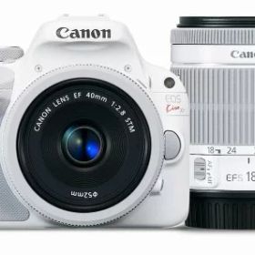 【中古】Canon デジタル一眼レフカメラ EOS Kiss X7(ホワイト) ダブルレンズキット2 EF-S18-55mm F3.5-5.6 IS STM(ホワイト) EF40mm F2.8 STM(ホワイト) 付属 KISSX7WH-WLK2