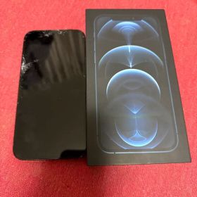 Apple iPhone 12 pro 本体と箱 画面割れ 顔認証不可