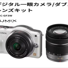 美品 Panasonic LUMIX DMC-GF3W ミラーレス一眼 動作確認