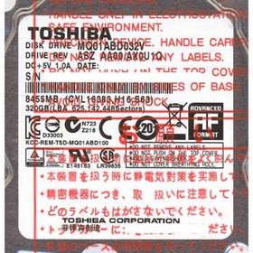TOSHIBA(東芝) ノート用HDD 2.5inch MQ01ABD032V 320GB 9.5mm