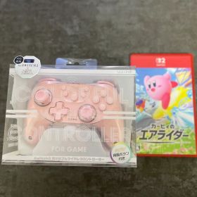 Switch2 ワイヤレスコントローラー ピンク カービィのエアライダー ソフト