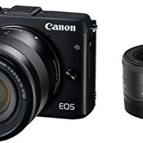【中古】Canon ミラーレス一眼カメラ EOS M3 ダブルレンズキット(ブラック) EF-M18-55mm F3.5-5.6 IS STM EF-M22mm F2 STM 付属 EOSM3BK-WLK