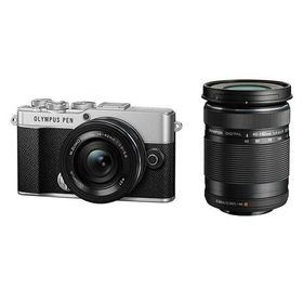 中古 １年保証 美品 OLYMPUS PEN E-P7 EZ ダブルズームキット シルバー