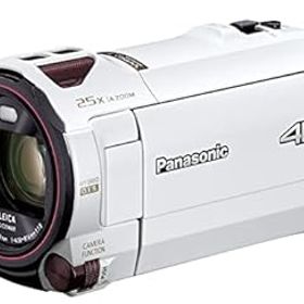 【中古】(非常に良い)パナソニック 4K ビデオカメラ 64GB 光学20倍ズーム ピュアホワイト HC-VX992MS-W