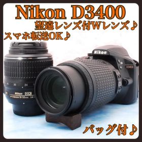 ニコン D3400★一眼レフカメラ★スマホ転送OK★卒業式＆入学式に最適