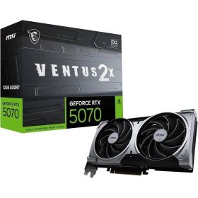 【新品】【代引き不可】 MSI GeForce RTX 5070 12G VENTUS 2X OC グラフィックスボード VD9071 パソコン 周辺機器