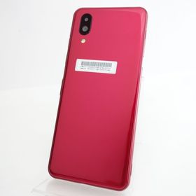 【SIMフリー】シンプルスマホ6 A201SH ルビーレッド 利用制限○