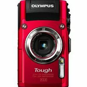 【中古】(非常に良い)OLYMPUS デジタルカメラ STYLUS TG-3 Tough レッド 1600万画素CMOS F2.0 15m防水 100kgf耐荷重 GPS+電子コンパス&内蔵Wi-Fi TG-3 RED