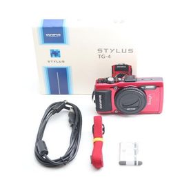 OLYMPUS デジタルカメラ STYLUS TG-4 Tough レッド 1600万画素CMOS F2.0 15m 防水 100kgf耐荷重 GPS+電子コンパス&amp;内蔵Wi-Fi TG-4 RED