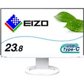 EIZO エイゾー 液晶モニター/FlexScan/23.8型/FullHD(1920×1080)/IPSパネル/アンチグレア/USB Type-C対応/疲れ目軽減 ホワイト EV2480-ZWT
