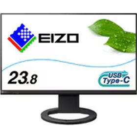 EIZO エイゾー 液晶モニター/FlexScan/23.8型/FullHD(1920×1080)/IPSパネル/アンチグレア/USB Type-C対応/疲れ目軽減 ブラック EV2480-ZBK