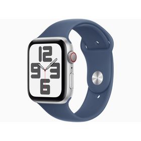 Apple MXGQ3J/A Apple Watch SE 第2世代 GPS + Cellularモデル 44mmシルバーアルミニウムケースとデニムスポーツバンド - M/L 新品 送料無料