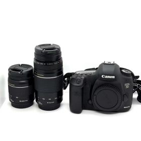 [中古品]CANON EOS 5D Mark III ボディ レンズ28-80mm 75-300mm 訳
