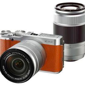 【中古】【1ヶ月保証】 富士フイルム FUJIFILM X-A2 ダブルズームレンズキット ブラウン SDカード付き ミラーレス一眼
