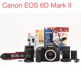 保証付き一眼レフカメラCanon EOS 6D Mark II 標準レンズセット
