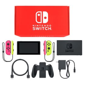 Nintendo Switch本体 カラーカスタマイズ /Joy-Con(L)ネオンピンク(R)ネオンイエロー/Joy-Conストラップ：ネオンイエロー・ネオンピンク ニンテンドースイッチハード