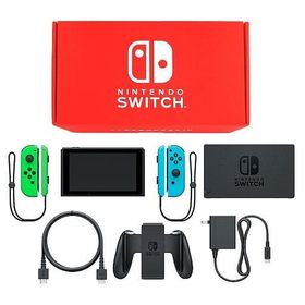 Nintendo Switch本体 カラーカスタマイズ /Joy-Con(L)ネオングリーン(R)ネオンブルー/Joy-Conストラップ(L)ネオングリーン(R)ネオンブルー ニンテンドースイッチハード