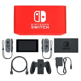 Nintendo Switch本体 カラーカスタマイズ [2019年8月モデル]/Joy-Con(L/R)グレー/Joy-Conストラップ：ブラック ニンテンドースイッチハード