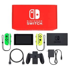 Nintendo Switch本体 カラーカスタマイズ [2019年8月モデル]/Joy-Con(L)ネオングリーン(R)ネオンイエロー/Joy-Conストラップ：ネオングリーン/ネオンイエロー ニンテンドースイッチハード