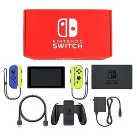 Nintendo Switch本体 カラーカスタマイズ [2019年8月モデル]/Joy-Con(L)ブルー(R)ネオンイエロー/Joy-Conストラップ：ネオンイエロー ニンテンドースイッチハード