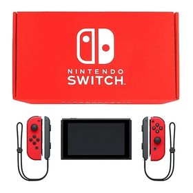 Nintendo Switch本体 新型モデル 2台目用セット/Joy-Con(L/R)レッド/Joy-Conストラップ：ブラック ニンテンドースイッチハード