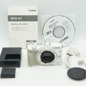 Canon キヤノン EOS M3 ボディ ミラーレス一眼カメラ ホワイト 260220g