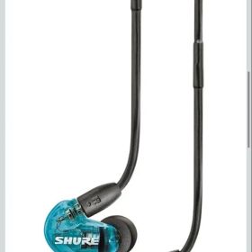 ほぼ新品SHURE シュア イヤホン 有線 SE215 ブルー 高遮音性