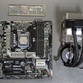 H270M Pro4 マザーボード + i7-7700K + 水冷クーラー