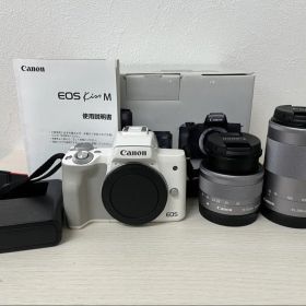 Canon EOS Kiss M ホワイト レンズ2本付き