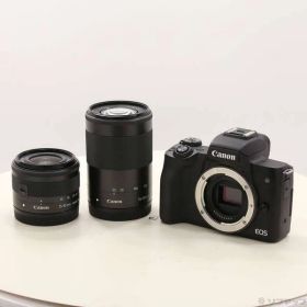 ソフマップ 〔中古品〕 EOS Kiss M ダブルズームキット ブラック【348】