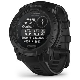 ガーミン Instinct 3 Dual Power 45mm Black / Tactical Black【Suica対応】スマートウォッチ 010-02934-80[0100293480] 返品種別A