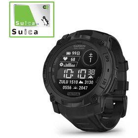 GARMIN Instinct 3 Dual Power (インスティンクト スリー デュアル パワー)50mm Tactical GPSスマートウォッチ(Suica対応) Black 010-0