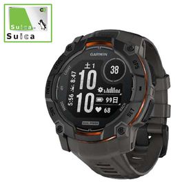 GARMIN Instinct 3 Dual Power 50mm GPSスマートウォッチ(Suica対応) (ガーミン) Black/ Charcoal 010-02935-30