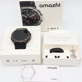 アマズフィット(Amazfit)の【美品】Amazfit T-Rex 3 48mm SP170069-C218 オニキス BK スマートウォッチ アマズフィット 本体(腕時計(デジタル))