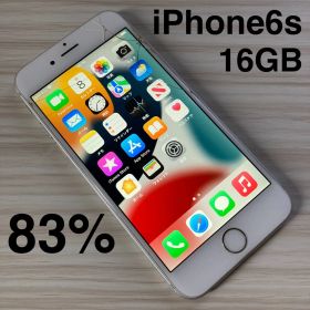 iPhone6s 16GB Silver バッテリー83% au