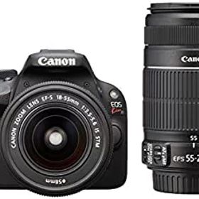 【中古】Canon デジタル一眼レフカメラ EOS Kiss X7 ダブルズームキット EF-S18-55mm/EF-S55-250mm付属 KISSX7-WKIT