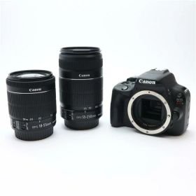 【中古】 《良品》 Canon EOS Kiss X7 ダブルズームキット 【1群レンズユニット2-4群レンズユニット交換修理/各部点検済】 [ デジタルカメラ ]