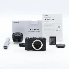 【ショット数87】FUJIFILM X-M5 レンズキット XF15-45mm ブラック｜日英二言語対応・APS-C・手ぶれ補正・Vlog/旅行/スナップに最適【中古】