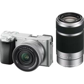SONY(ソニー) ミラーレス一眼カメラ α6400 ダブルズームレンズキット(同梱レンズ:SELP16502+SEL55210) シルバー ILCE-6400X SQ レンズ交換式 APS-C 6400X Silver