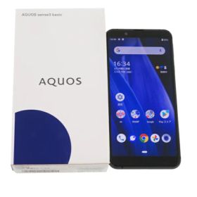 【SHARP】シャープ『AQUOS sense3 basic / 5.5inch / 32GB / SIMロック解除済 au / ブラック』SHV48SKA 2020年6月発売 スマートフォン 1週間保証【中古】