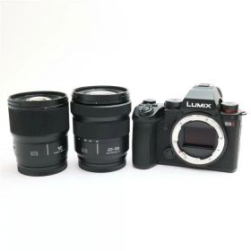 【中古】 《良品》 Panasonic LUMIX S5II ダブルレンズキット DC-S5M2W ブラック 【ジョイスティック部品交換/各部点検済】 [ デジタルカメラ ]