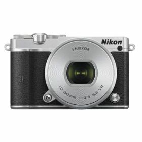 【中古】 Nikon ミラーレス一眼 Nikon1 J5 標準パワーズームレンズキット シルバー J5HPLKSL