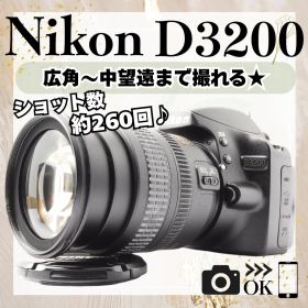 初心者オススメ⭐️Nikon D3200 レンズセット スマホ転送 バッグ付