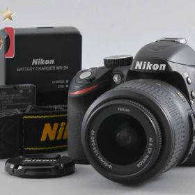 【中古】Nikon ニコン D3200 18-55 VR レンズキット ブラック シャッター回数僅少
