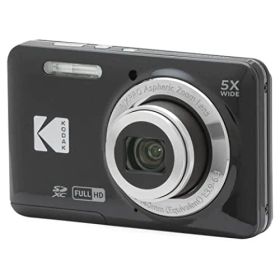 KODAK (コダック) PIXPRO 使いやすい ズーム FZ55-BK 16MP デジタルカメラ 光学5倍ズーム 広角 28mm 2.7インチ液晶画面 (ブラック)t
