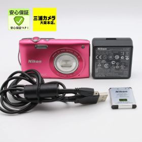 【極上品】 Nikon COOLPIX S3300 ピンク デジタルカメラ #06202121