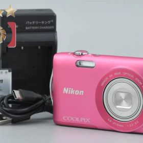 【中古】Nikon ニコン COOLPIX S3300 ストロベリーピンク コンパクトデジタルカメラ